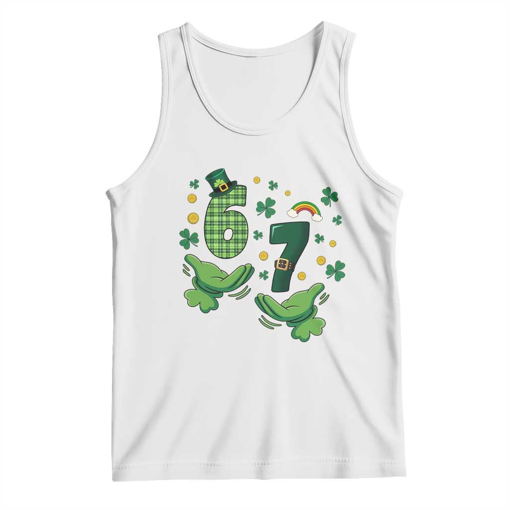 67 St Patricks Day Tank Top Funny Six Seven Hands Meme