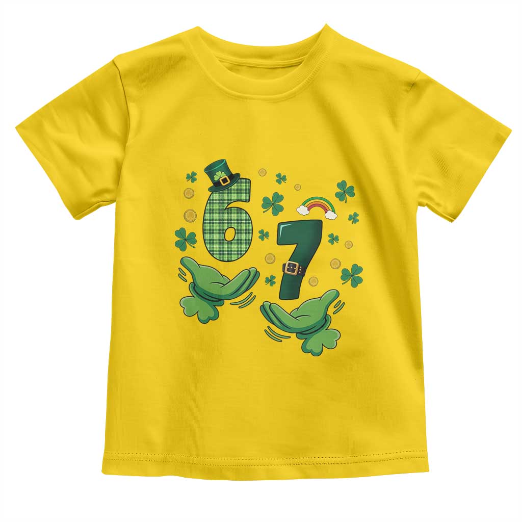 67 St Patricks Day Toddler T Shirt Funny Six Seven Hands Meme