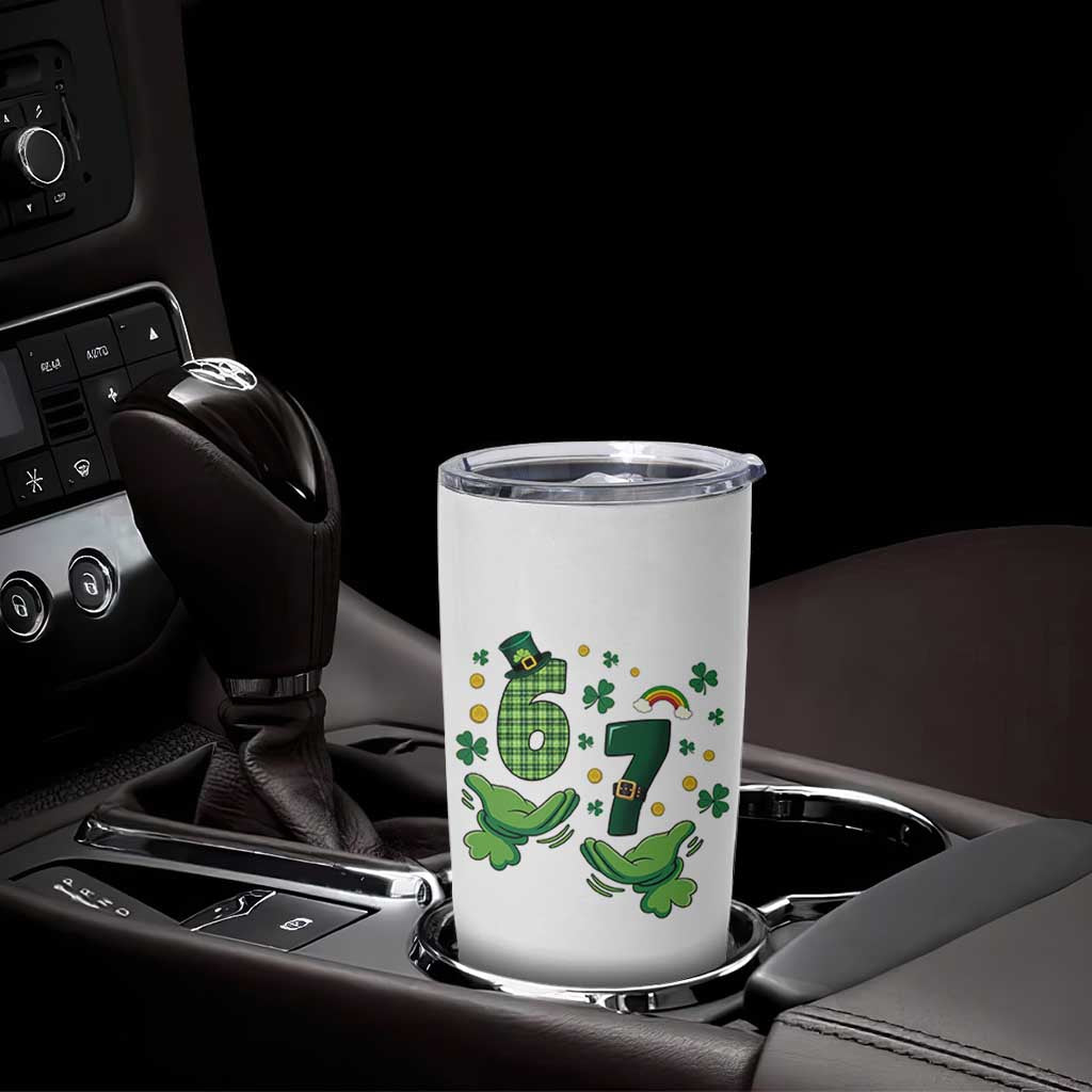 67 St Patricks Day Tumbler Cup Funny Six Seven Hands Meme