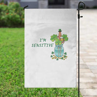 Marcus The Worm St Patricks Day Garden Flag I'm Sensitive