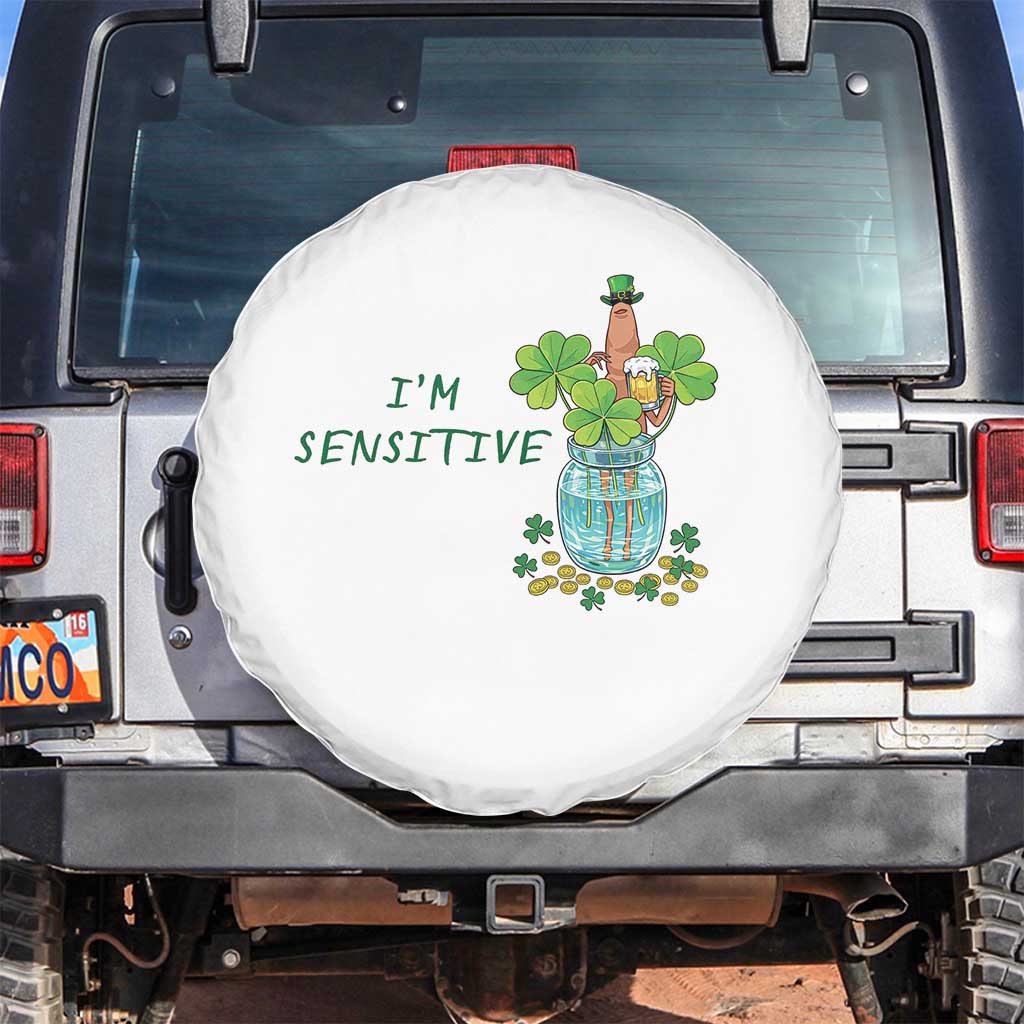 Marcus The Worm St Patricks Day Spare Tire Cover I'm Sensitive