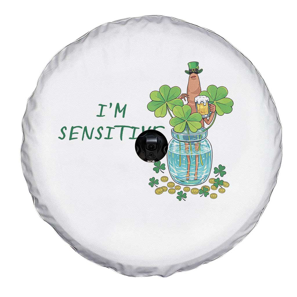Marcus The Worm St Patricks Day Spare Tire Cover I'm Sensitive