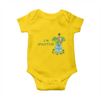 Marcus The Worm St Patricks Day Baby Onesie I'm Sensitive