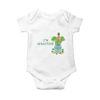 Marcus The Worm St Patricks Day Baby Onesie I'm Sensitive