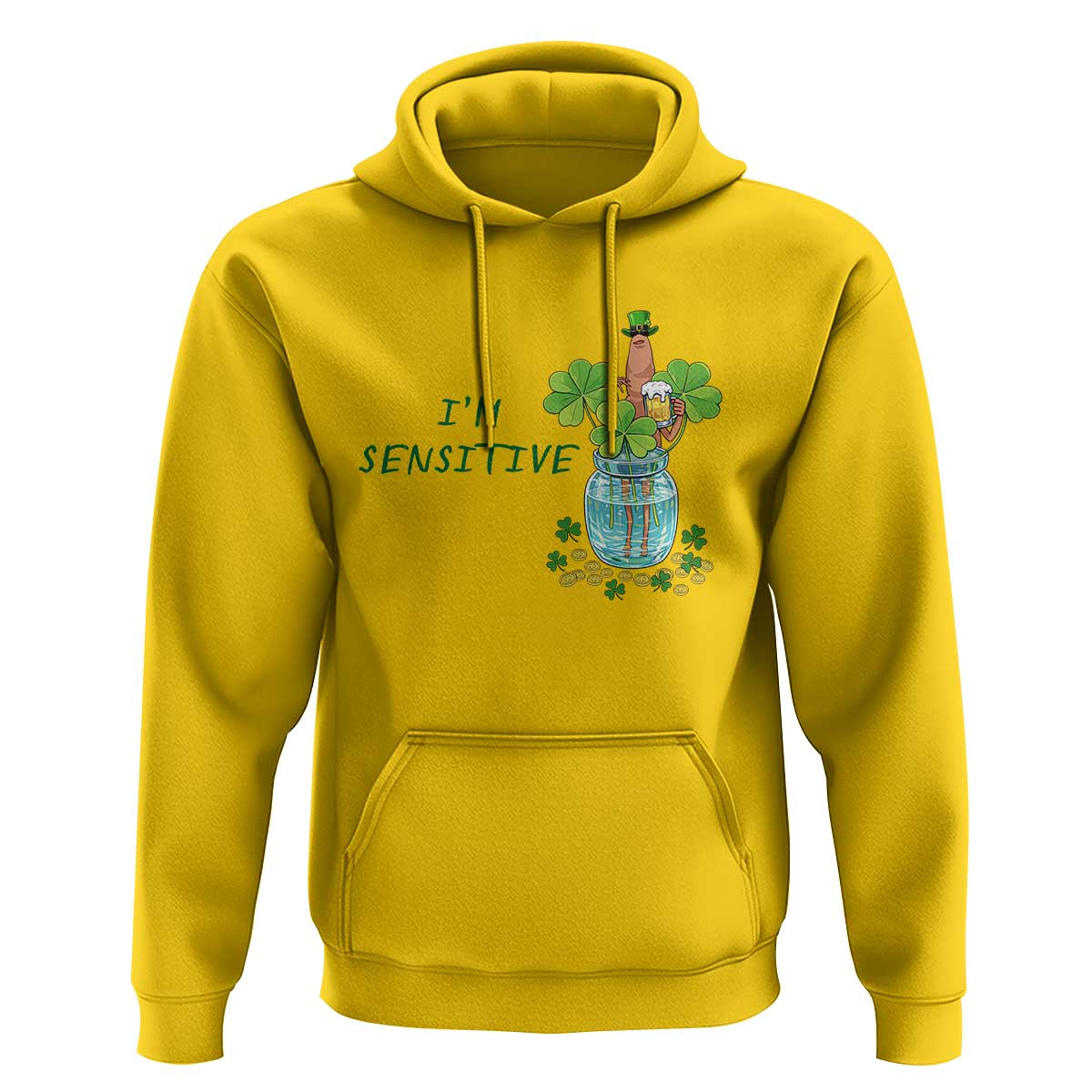 Marcus The Worm St Patricks Day Hoodie I'm Sensitive
