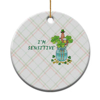 Marcus The Worm St Patricks Day Ceramic Ornament I'm Sensitive