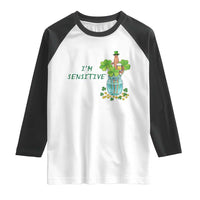 Marcus The Worm St Patricks Day Raglan Shirt I'm Sensitive