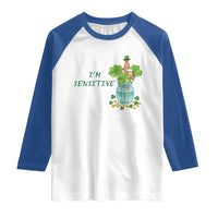 Marcus The Worm St Patricks Day Raglan Shirt I'm Sensitive