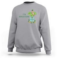Marcus The Worm St Patricks Day Sweatshirt I'm Sensitive