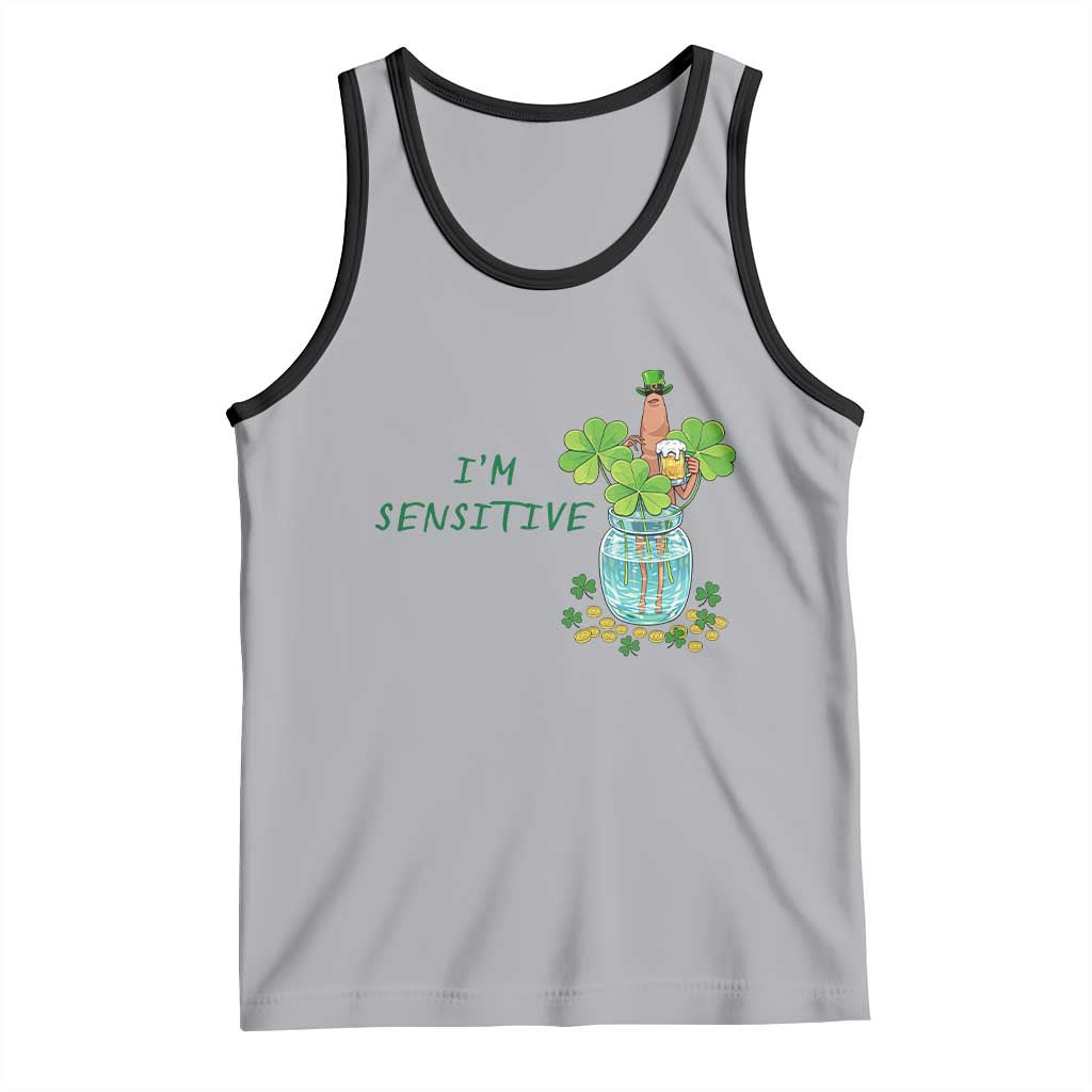 Marcus The Worm St Patricks Day Tank Top I'm Sensitive
