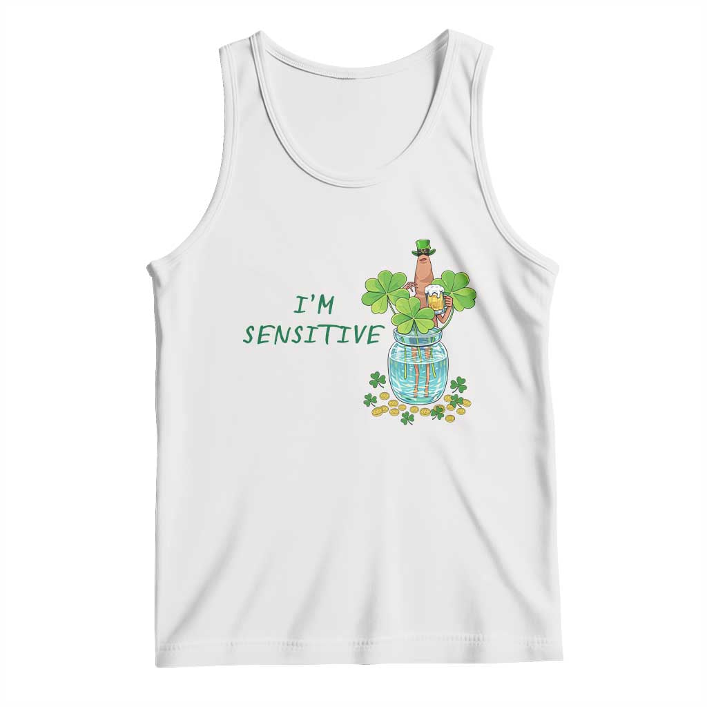 Marcus The Worm St Patricks Day Tank Top I'm Sensitive