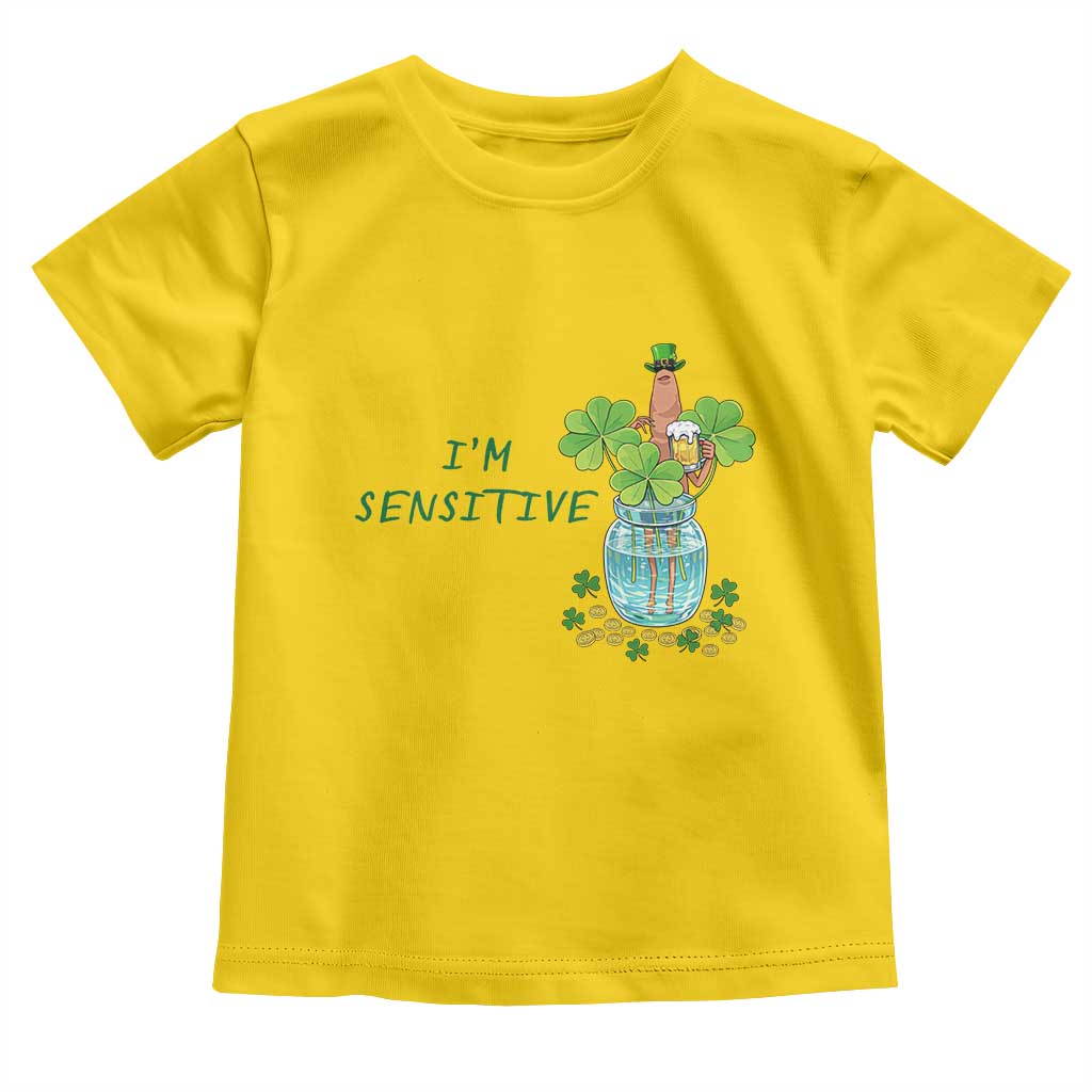Marcus The Worm St Patricks Day Toddler T Shirt I'm Sensitive