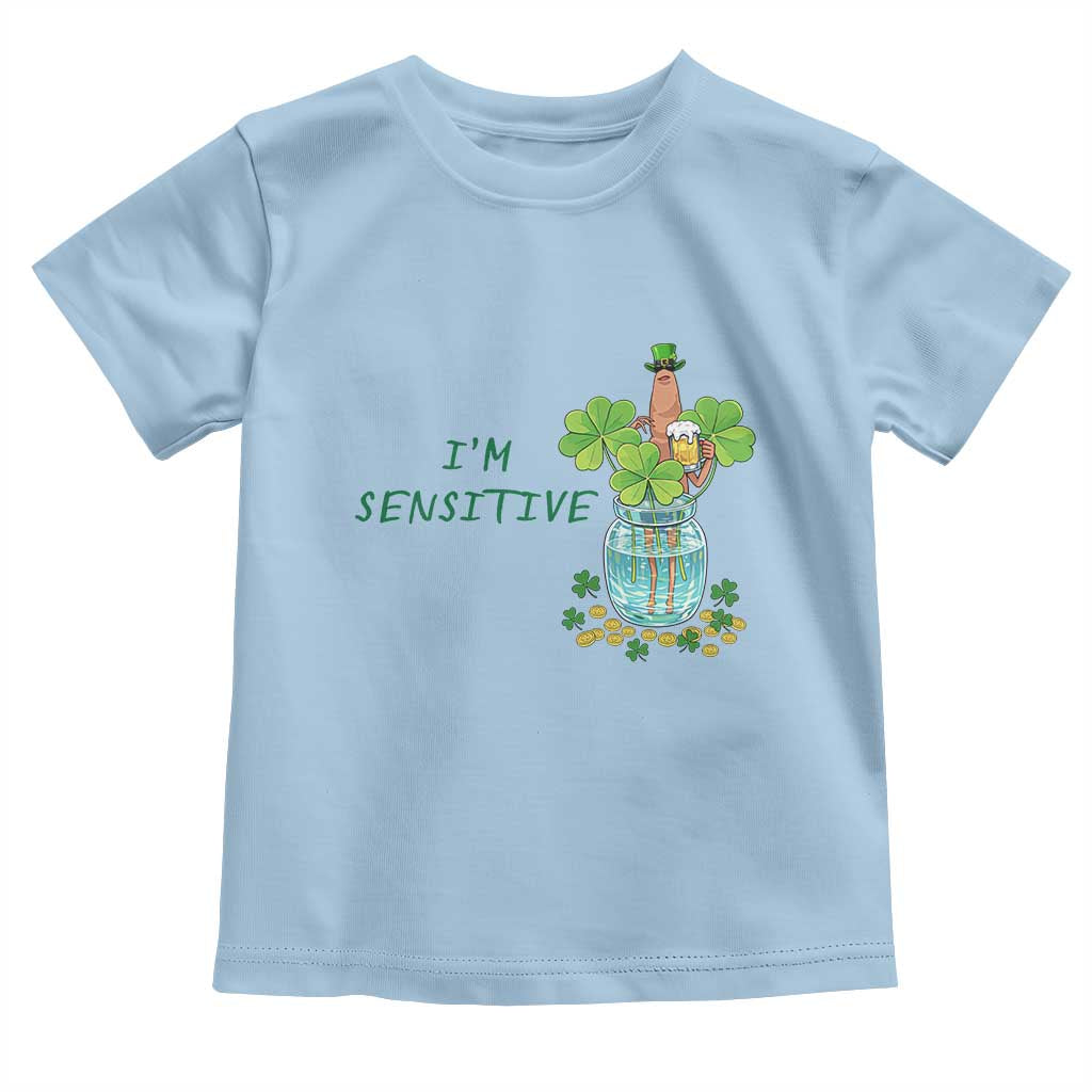 Marcus The Worm St Patricks Day Toddler T Shirt I'm Sensitive