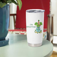 Marcus The Worm St Patricks Day Tumbler Cup I'm Sensitive