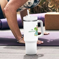 Marcus The Worm St Patricks Day Tumbler With Handle I'm Sensitive