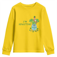 Marcus The Worm St Patricks Day Youth Sweatshirt I'm Sensitive