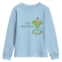 Marcus The Worm St Patricks Day Youth Sweatshirt I'm Sensitive