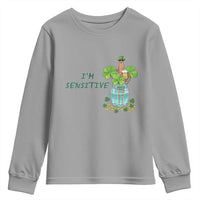 Marcus The Worm St Patricks Day Youth Sweatshirt I'm Sensitive