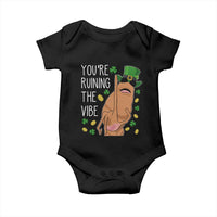 Marcus The Worm St Patricks Day Baby Onesie You're Ruining The Vibe