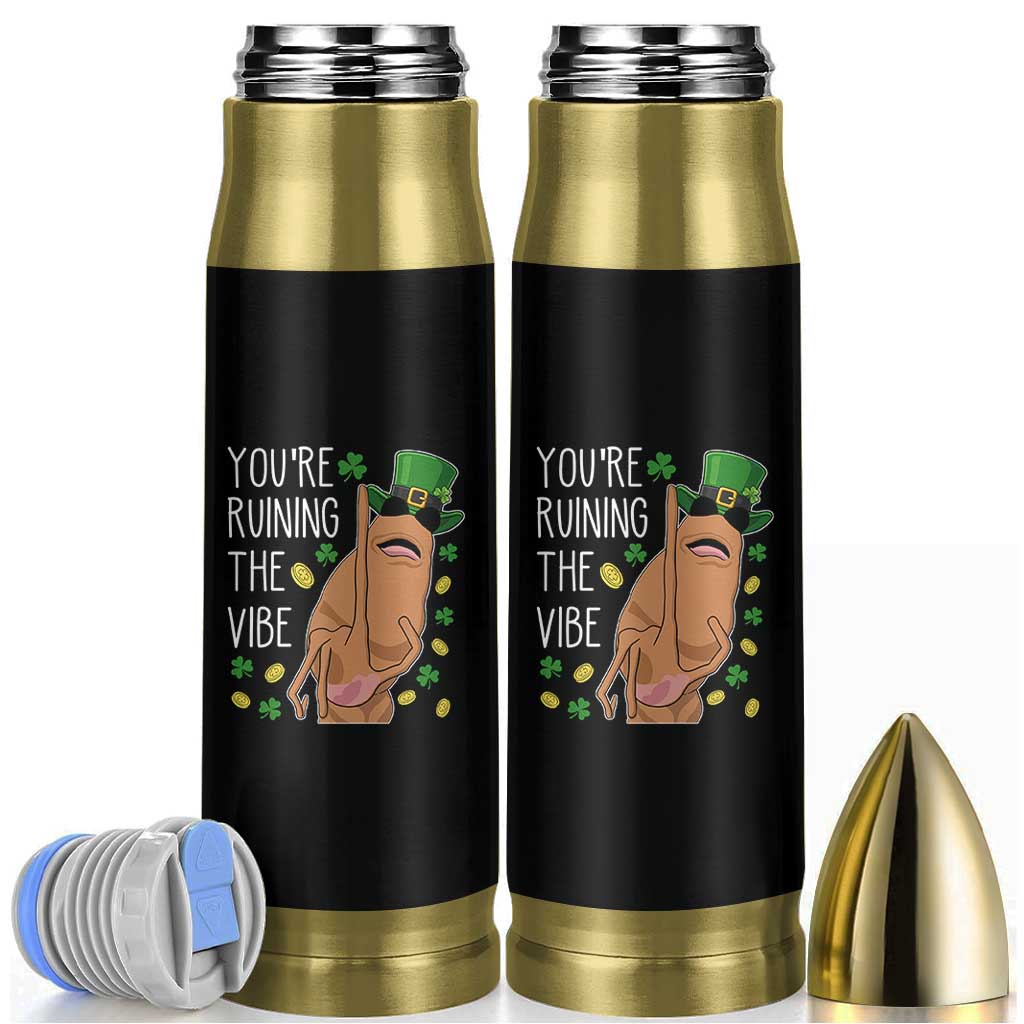 Marcus The Worm St Patricks Day Bullet Tumbler You're Ruining The Vibe
