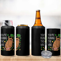Marcus The Worm St Patricks Day 4 in 1 Can Cooler Tumbler You're Ruining The Vibe