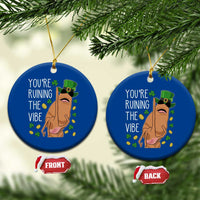 Marcus The Worm St Patricks Day Ceramic Ornament You're Ruining The Vibe