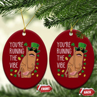 Marcus The Worm St Patricks Day Ceramic Ornament You're Ruining The Vibe