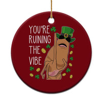 Marcus The Worm St Patricks Day Ceramic Ornament You're Ruining The Vibe