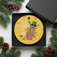 Marcus The Worm St Patricks Day Ceramic Ornament You're Ruining The Vibe