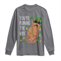 Marcus The Worm St Patricks Day Long Sleeve Shirt You're Ruining The Vibe