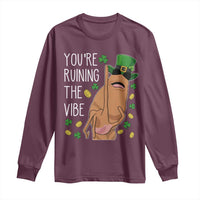 Marcus The Worm St Patricks Day Long Sleeve Shirt You're Ruining The Vibe