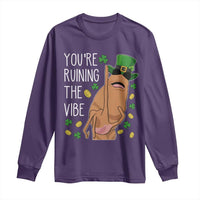 Marcus The Worm St Patricks Day Long Sleeve Shirt You're Ruining The Vibe