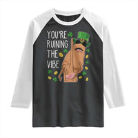 Marcus The Worm St Patricks Day Raglan Shirt You're Ruining The Vibe
