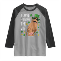 Marcus The Worm St Patricks Day Raglan Shirt You're Ruining The Vibe