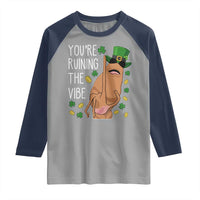 Marcus The Worm St Patricks Day Raglan Shirt You're Ruining The Vibe