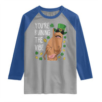 Marcus The Worm St Patricks Day Raglan Shirt You're Ruining The Vibe