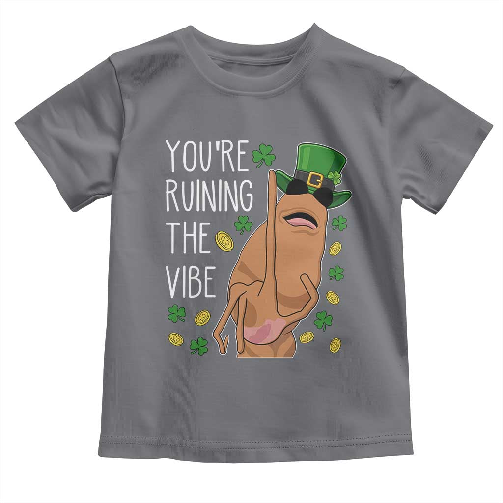 Marcus The Worm St Patricks Day Toddler T Shirt You're Ruining The Vibe