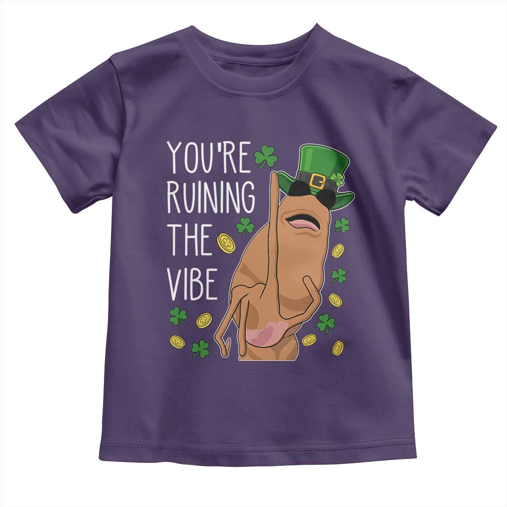 Marcus The Worm St Patricks Day Toddler T Shirt You're Ruining The Vibe