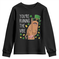Marcus The Worm St Patricks Day Youth Sweatshirt You're Ruining The Vibe