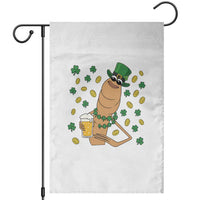 Marcus The Worm St Patricks Day Garden Flag Funny Drinking Irish Beer Ireland