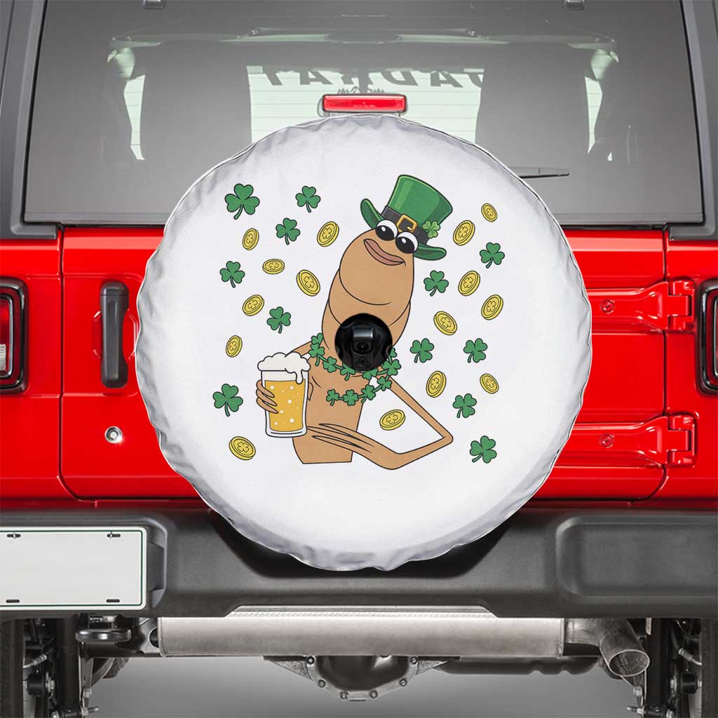 Marcus The Worm St Patricks Day Spare Tire Cover Funny Drinking Irish Beer Ireland