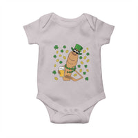 Marcus The Worm St Patricks Day Baby Onesie Funny Drinking Irish Beer Ireland