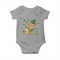 Marcus The Worm St Patricks Day Baby Onesie Funny Drinking Irish Beer Ireland
