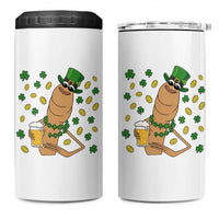 Marcus The Worm St Patricks Day 4 in 1 Can Cooler Tumbler Funny Drinking Irish Beer Ireland