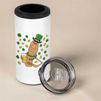 Marcus The Worm St Patricks Day 4 in 1 Can Cooler Tumbler Funny Drinking Irish Beer Ireland