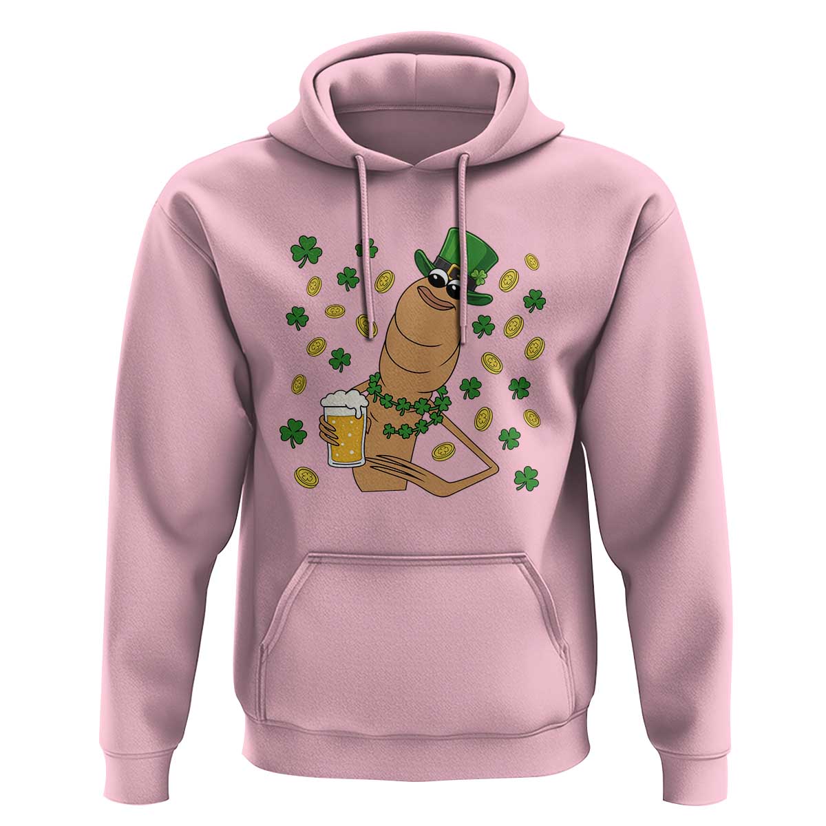 Marcus The Worm St Patricks Day Hoodie Funny Drinking Irish Beer Ireland