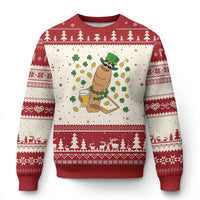 Marcus The Worm St Patricks Day Ugly Christmas Sweater Funny Drinking Irish Beer Ireland