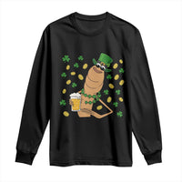 Marcus The Worm St Patricks Day Long Sleeve Shirt Funny Drinking Irish Beer Ireland