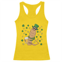 Marcus The Worm St Patricks Day Racerback Tank Top Funny Drinking Irish Beer Ireland