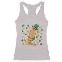 Marcus The Worm St Patricks Day Racerback Tank Top Funny Drinking Irish Beer Ireland